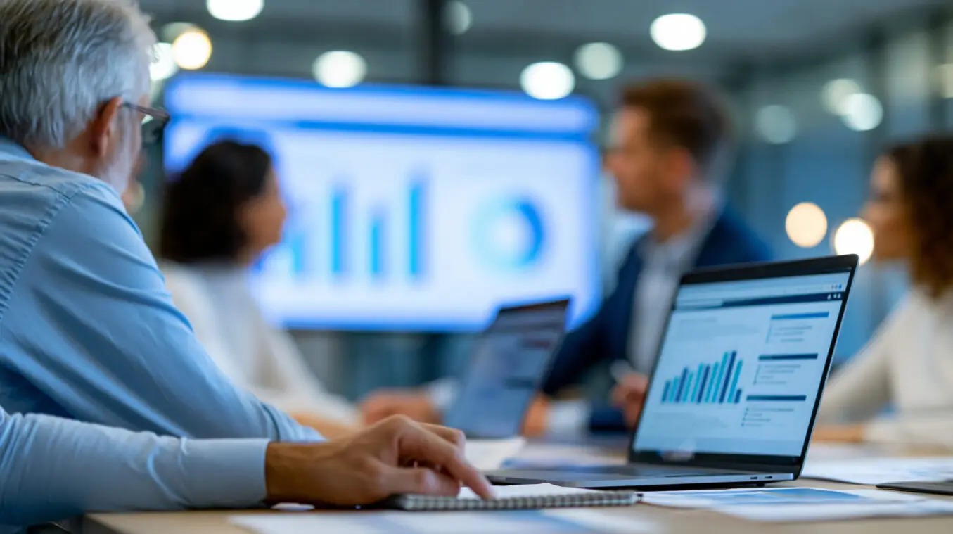 Doing Better Business specialist reviewing managed print services fleet usage and costs
