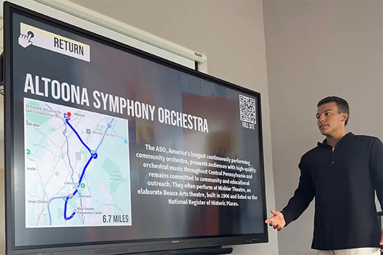 wayfinder solution for finding Altoona Symphony Orchestra