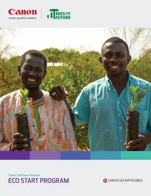 canon, environment, trees for the future, Doing Better Business