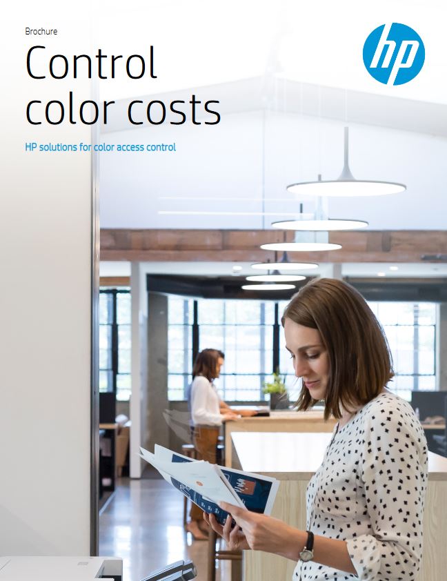 HP, Control Color Costs, Brochure, Hewlett Packard, Doing Better Business