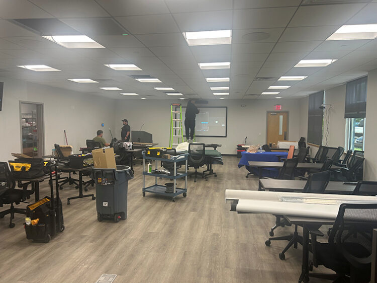 Modern Training Room installation