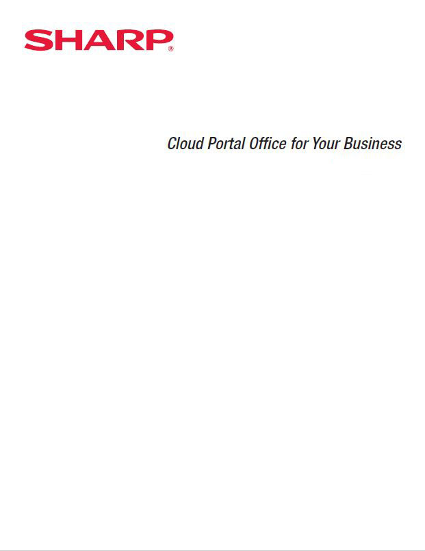 sharp, cloud portal office, Doing Better Business