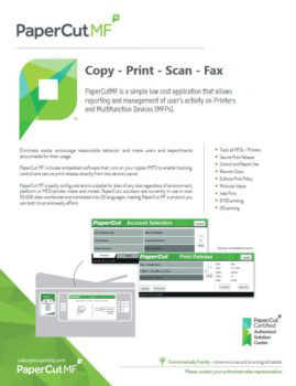 Papercut, Mf, Ecoprintq, Doing Better Business